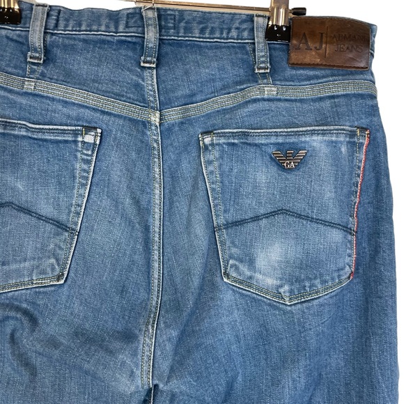 Giorgio Armani Jeans Cropped High-Rise J21 Regular Fit Size US 33 Premium AJ GA - Picture 9 of 16